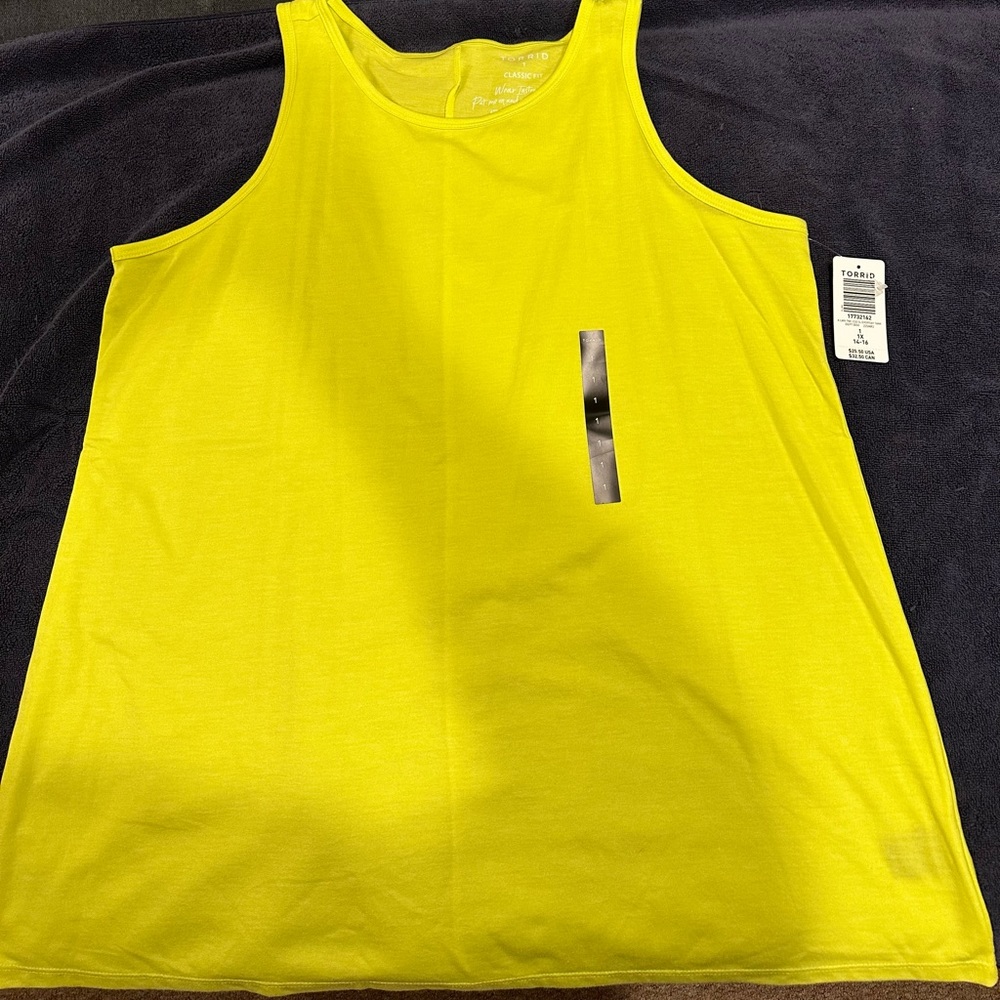 Torrid lemon yellow tank top